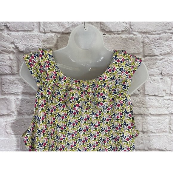 Liberty of London Target‎ Tank Top Petite XXLP Ruffles Floral Cottagecore 9542 - Picture 4 of 6